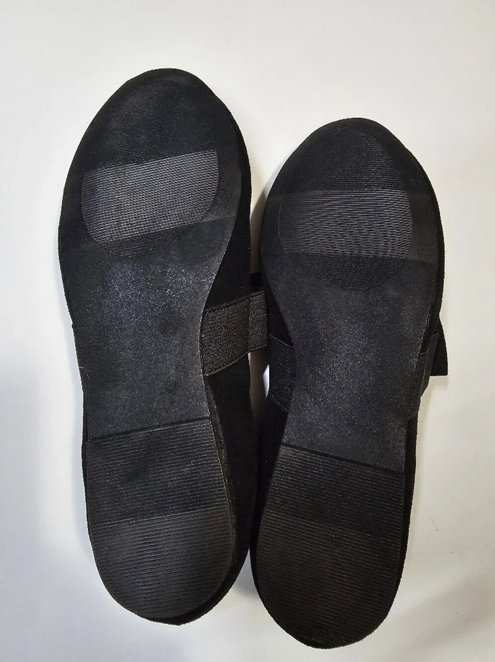 Nordstrom Girls Charlotte Bow Black Suede Ballet Flats Size 3M